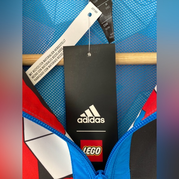 Adidas x Lego U LEGO KIDS’ TRAINING JACKET Windbreaker Size M Medium NWT 08/2021 - Picture 2 of 13